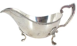 Sterling Silver Footed Gravy Boat,  6 OZT