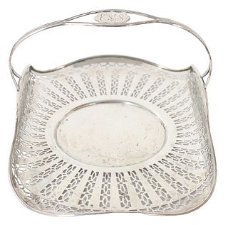 Sterling Silver Reticulated Bread Basket, 6 OZT.