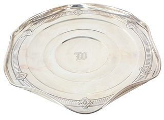 Monogrammed Sterling Silver Engraved Tray, 8 OZT