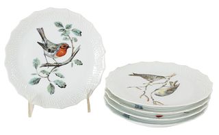 (5) Limoges France Bird Plates