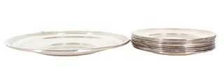 (9) Gorham Sterling Silver Plates 27 OZT