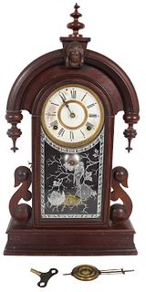 Ansonia Mahogany Mantle Clock