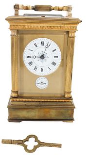 French Brass Carriage Clock c. 1870