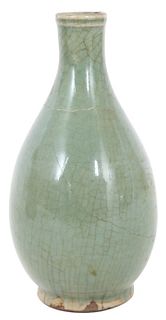 Chinese Celadon 17th C. Late Ming Dynasty Vase