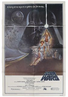 Star Wars 77/21 Orig. Poster Signed George Lucas