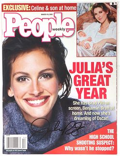 Autograph Julia Roberts Signed People Magazine '01