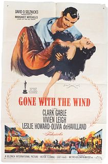 Gone With The Wind Re-Release Poster 1961