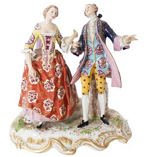 European Porcelain Figurine of a Couple