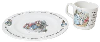 Wedgwood Child's Cup & Plate, Peter Rabbit Design