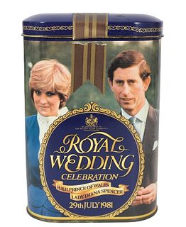 Vintage Royal Wedding Celebration Toffee Canister