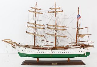 Elaborate American Eagle Wooden Ship Model
