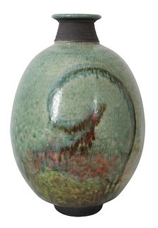 Signed Ceramic Vase