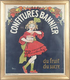 'Confitures Bannier Du Fruit Du Sucre' Lithograph