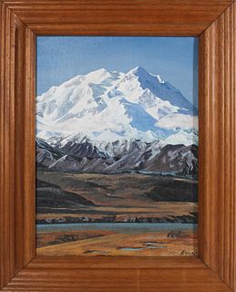 1970's Painting of Mt. McKinley by Karen Hurd