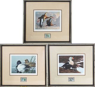 (3) Federal Duck Stamp Prints ca 1990's