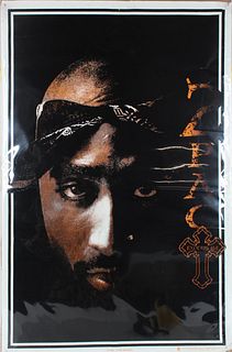 Tupac Shakur Black Light Poster