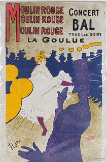 Henri Toulouse Lautrec "Moulin Rouge" Litho