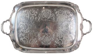 Remembrance Silver Plate Butler's Tray