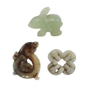 (3) Chinese Jade Pendants
