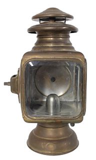 Gray & Davis Brass Car Lamp