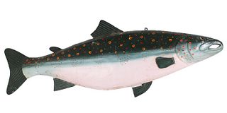 Large Tin Fish Trade Sign