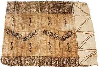 Large Polynesian Tapa Cloth