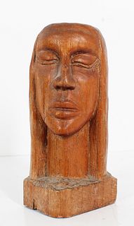 Attrib. to Marion M Perkins Wood Carved Sculpture