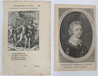 1 Early Engraving & 1 Early Print