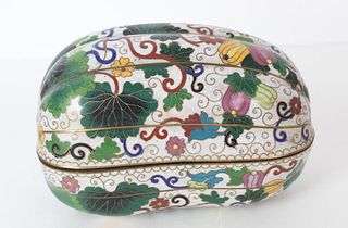 Chinese Cloisonne Squash Form Container