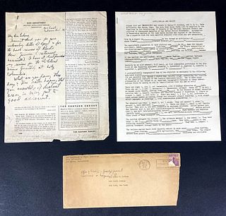 Letter and Documents Pertaining to the War Effort