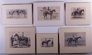 19th Century Equestrian Prints, Six (6)