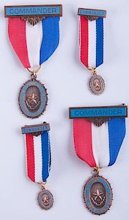 Vintage American Legion Officer Badge Group