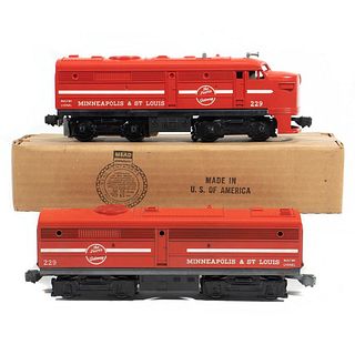 Lionel 229 Minneapolis and St. Louis Alco Diesel A and B units