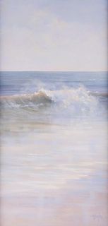 Petie Brigham Oil on Canvas "Breaking Close In"