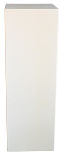 Contemporary Cream Colored Lacquered Pedestal, height 52 1/2 inches, top 14" x 14". 