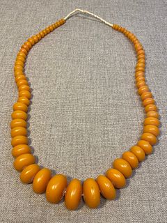 HUGE Amber African Bead Necklace