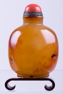 Amber Chinese Snuff Bottle