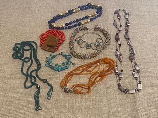 Collection Flapper Beaded Necklaces Lot