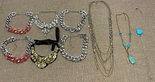 Deadstock Vintage Rhinestone & Beaded Necklaces 