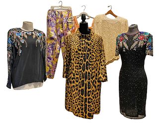 Collection 1980's Ladies Leopard & Beaded Clothing