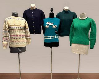 Vintage 1980's Preppy Wool Sweater Collection S