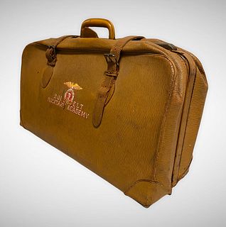 Vintage Military Academy Suitcase 