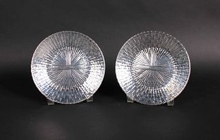 Pair of Tiffany & Co. Makers Sterling Plates