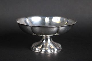 Sterling Silver Footed and Lobed Candy Dish
