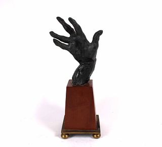 After Rodin, Patinated Bronze Hand
