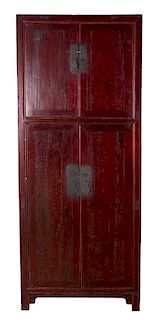 Chinese Huanghuali Four-Door Cabinet