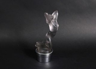 Rene Lalique Frosted Glass Vitesse Hood Ornament