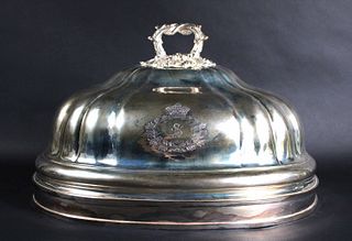 Impressive Size Silver Plated Dome Platter Cover