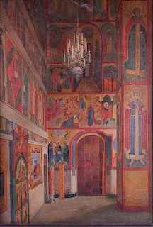 N. Borisov "Cathedral of the Annunciation" Oil