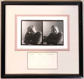 John Steinbeck Letter and Photograph